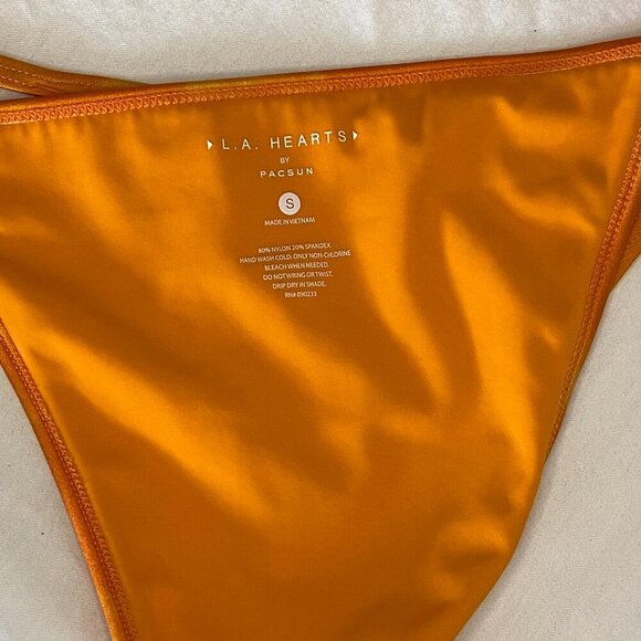 PACSUN BOTTOMS ONLY Orange Tie Dye Bikini - Picture 3 of 5